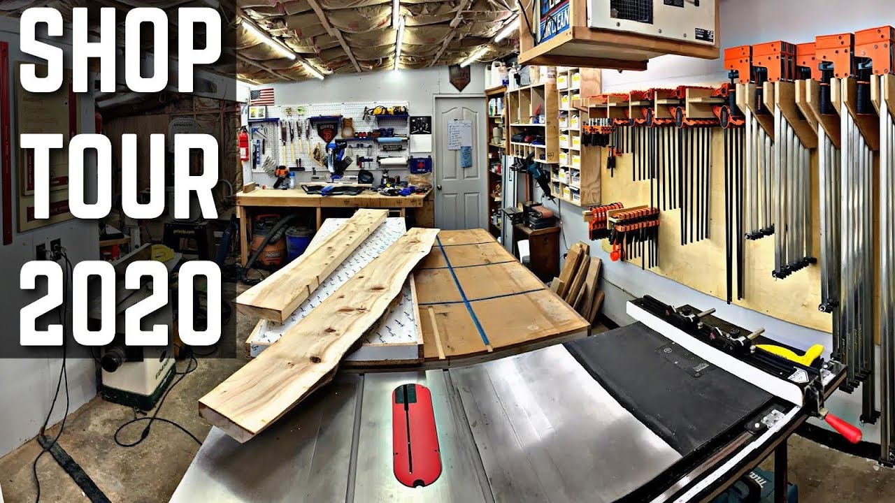 Small Woodworking Shop Tour 2020 / One-Car Woodshop