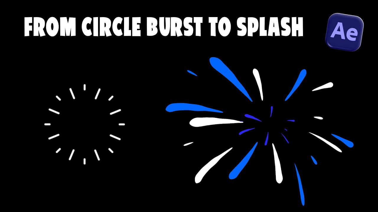 From Circle Burst to Splash Effect | Circle Explosion | Splash Effect | AE Shape Animation Tutorial