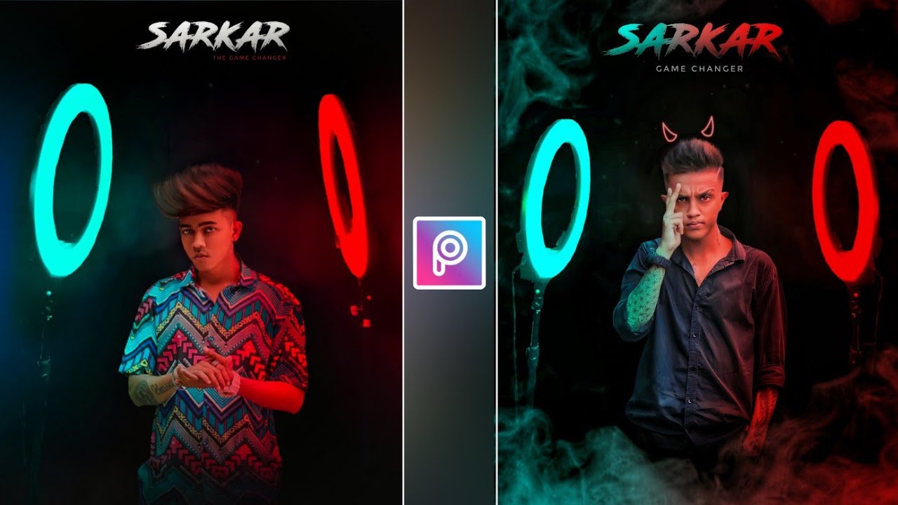 Dual Ring light Smoky Photo Editing  in PicsArt - Xyaa Edits 🔥