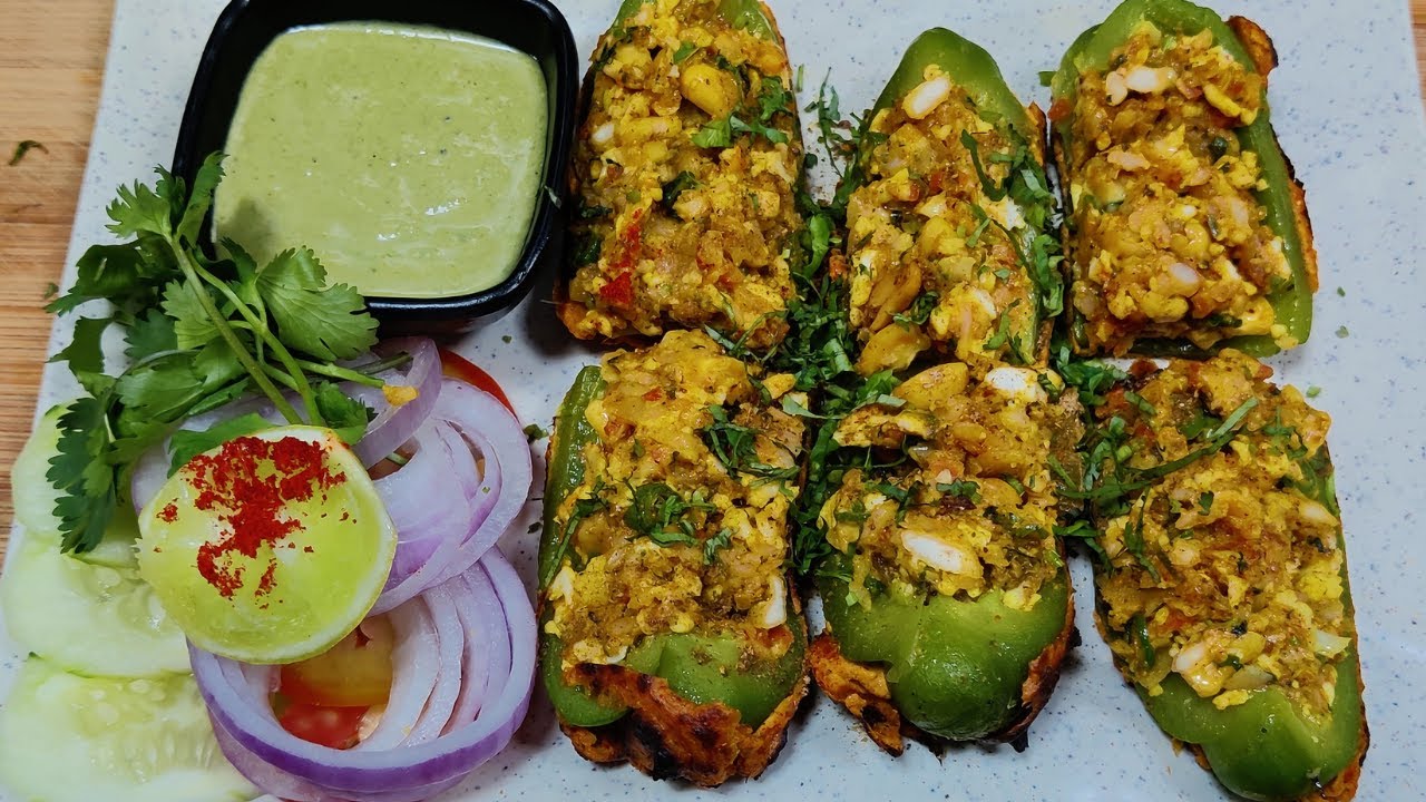 Tandoori Bharwan Capsicum | तंदूरी भरवां शिमला मिर्च | Stuffed Capsicum | Tandoori Stuffed Capsicum