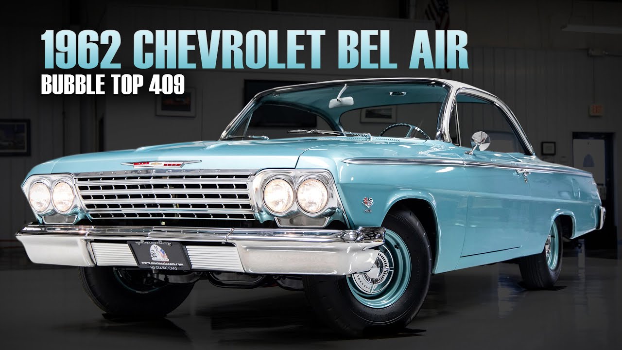 Chevrolet Bel Air Bubbletop 1962 года выпуска, 409/409 л.с. — продаётся без резерва в Barrett-Jac...