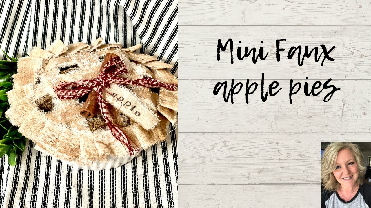 Mini faux apple pies