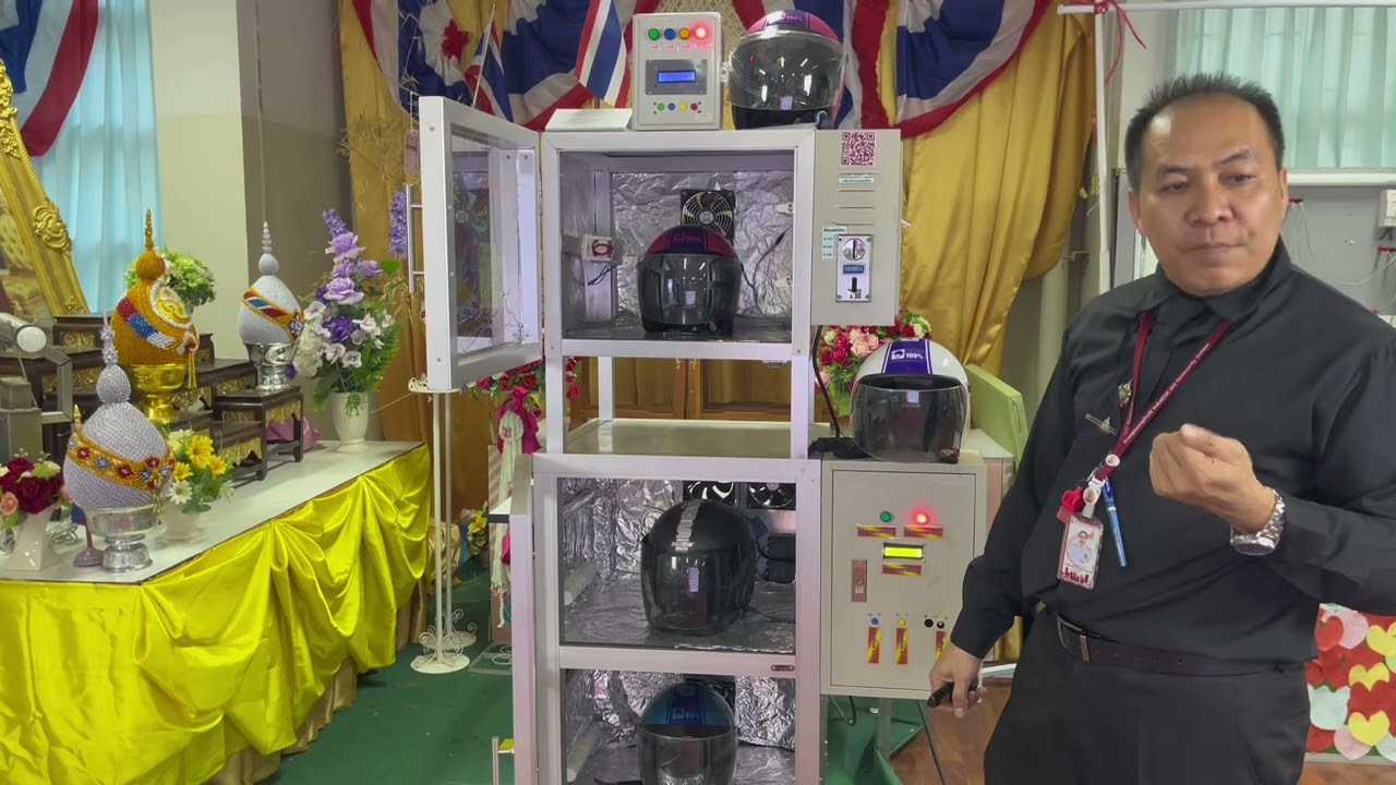 3 STEP helmet cleaning machine with ozone system