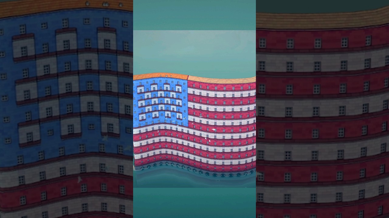 4th of July Speed Build #townscaper #townscaperbuild #speedbuild #building #gaming #4thofjuly