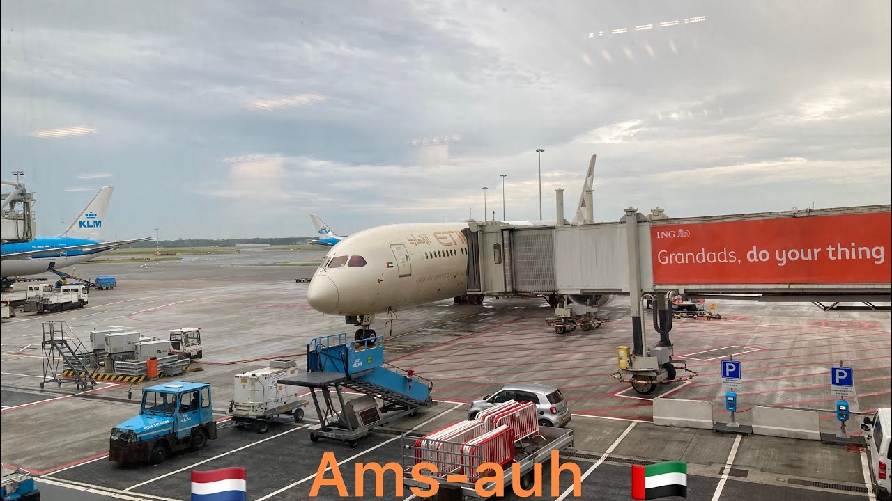 Etihad airways Amsterdam to Abu Dhabi
