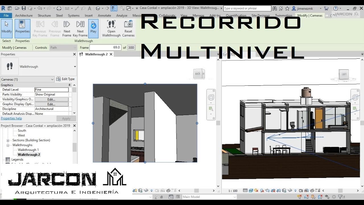 Recorrido virtual multinivel - Tutorial Revit 2019