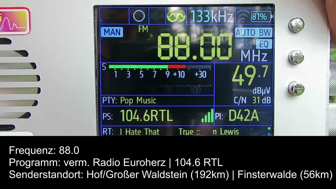 DAB+/UKW-Bandscan Gro&szlig;naundorf (bei Dresden), Keulenberg, am 27.6.2025 mit @SR286DX