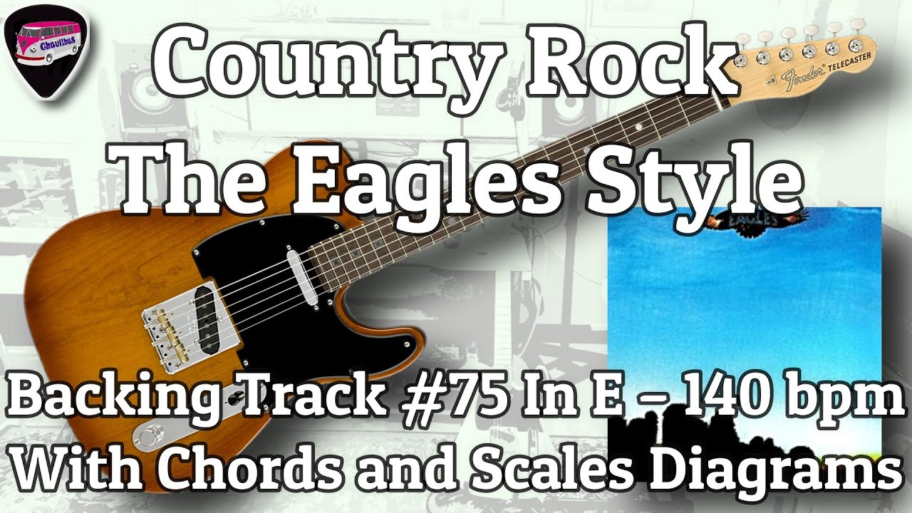 Country Rock The Eagles Style Backing Track #75 in E 140bpm