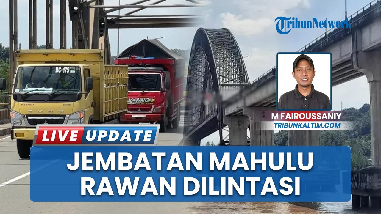 Sopir Truk Khawatir Jembatan Mahulu Samarinda Rawan Dilintasi Pasca Ditabrak Kapal Tongkang
