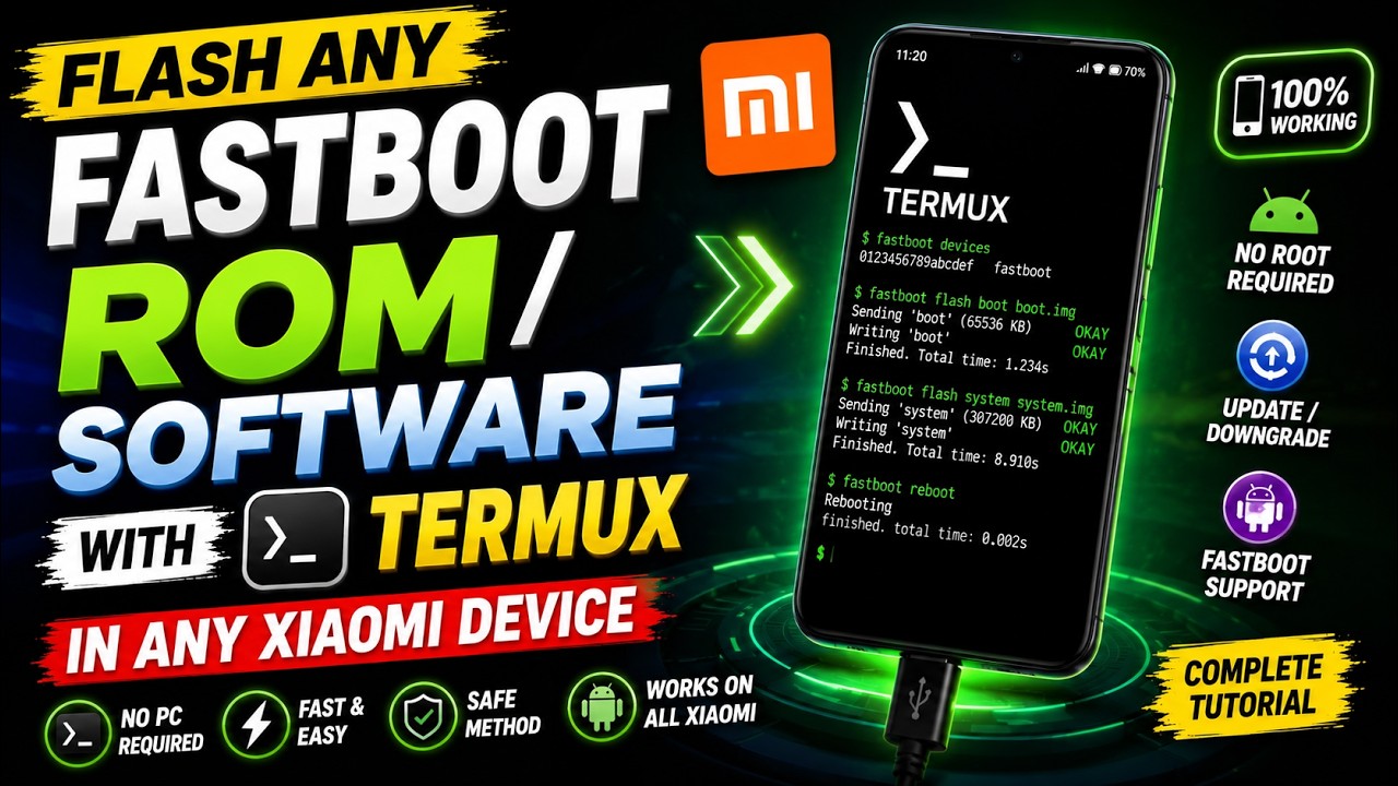 How to Flash Fastboot ROM in Any Xiaomi Using Termux | No PC