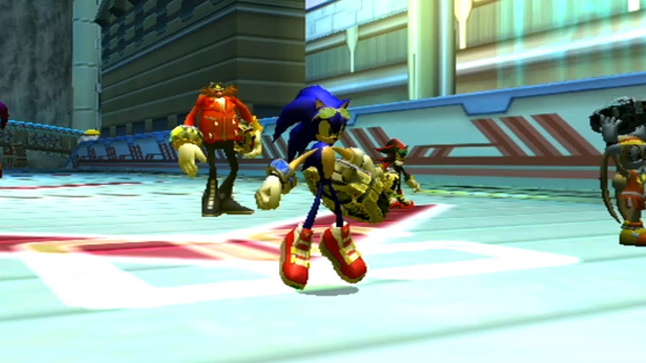 Sonic Riders Zero Gravity: World Grand Prix - Babylon Cup w/ Super Sonic