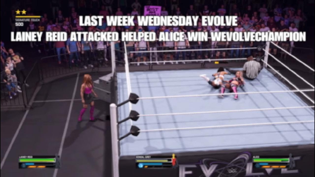 #WWE2K25 NXT: KENDAL GREY vs LAINEY REID AFTER FALLON HENLEY ATTACKED &  WREN SINCLAIR HELPED