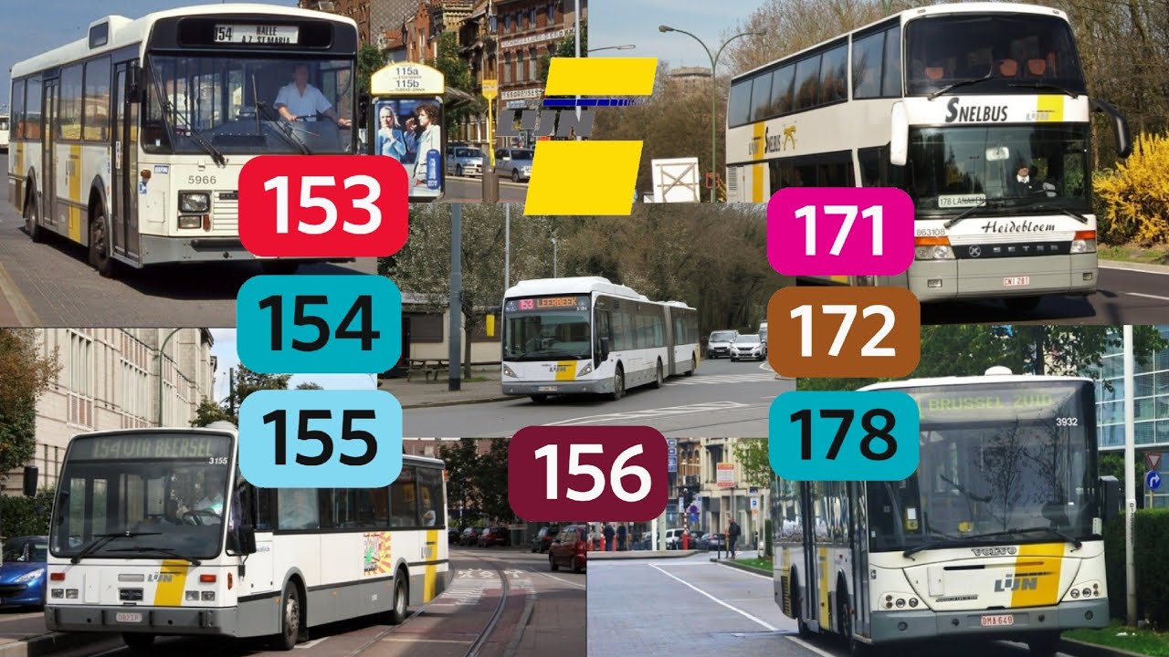LIGNE : Bus 153/154/155/156/171/172/178 De Delijn