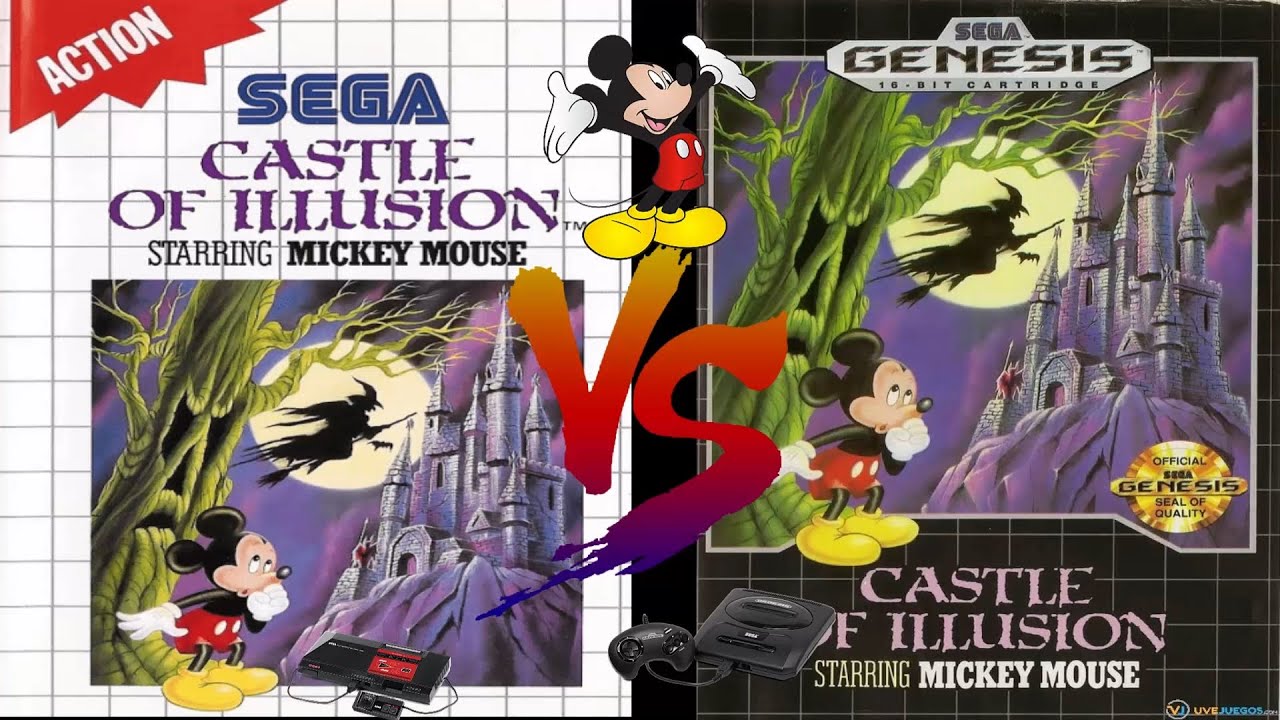 Castle Of Illusion Sega Master System vs Sega Mega Drive Genesis