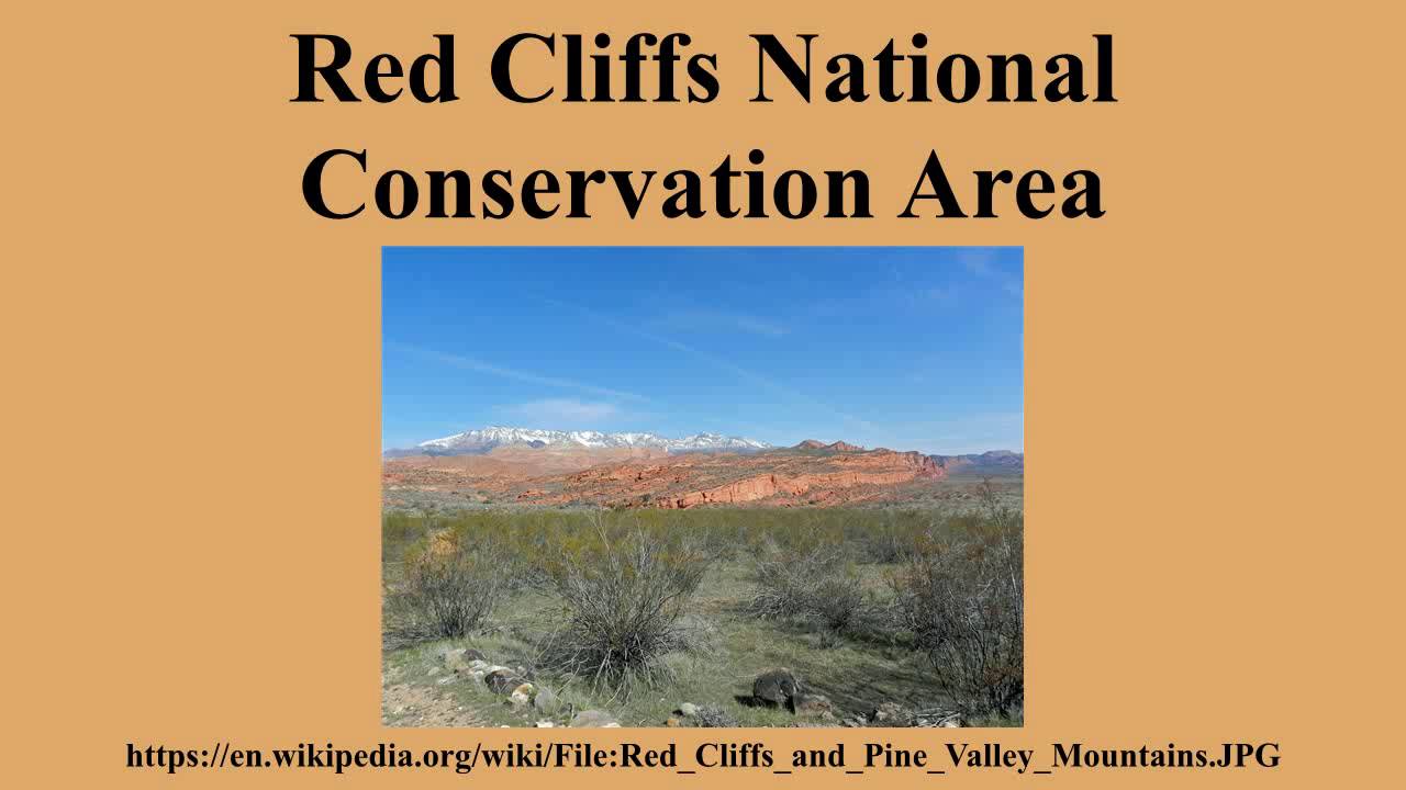 Red Cliffs National Conservation Area