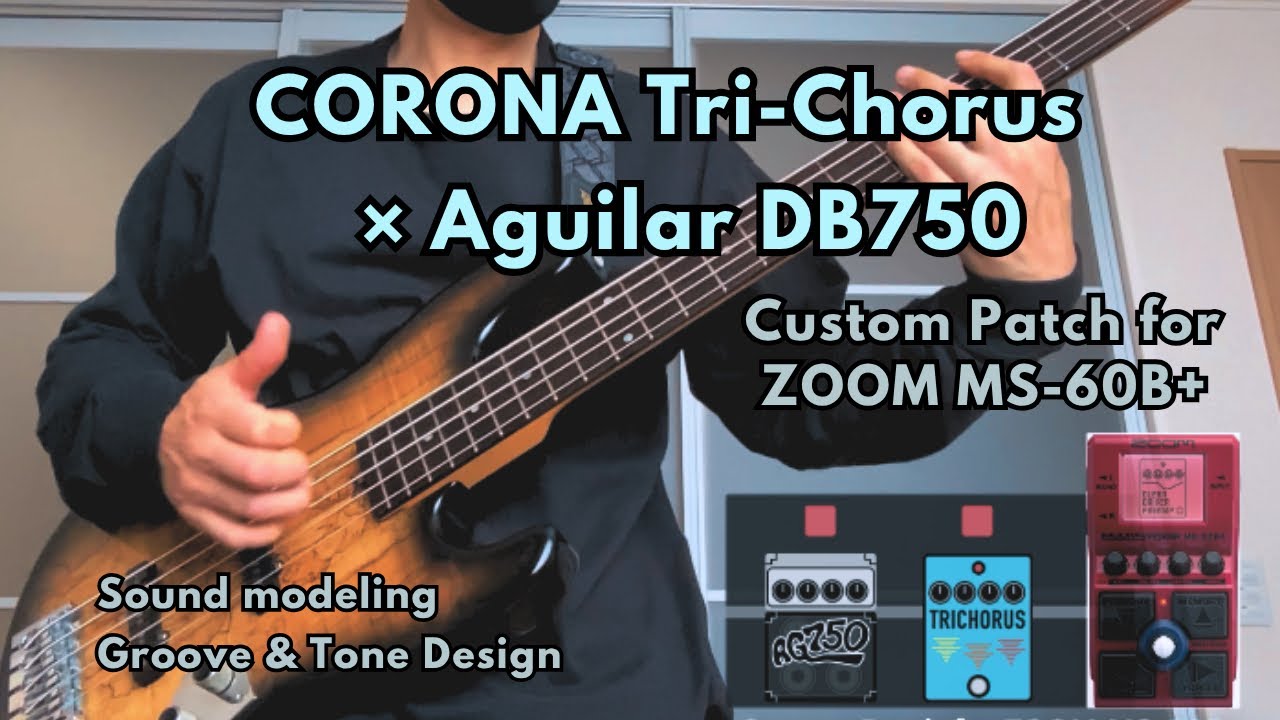 ZOOM MS-60B+ Custom Patch | Aguilar DB750 & tc electronic Tri-Chorus Modeling