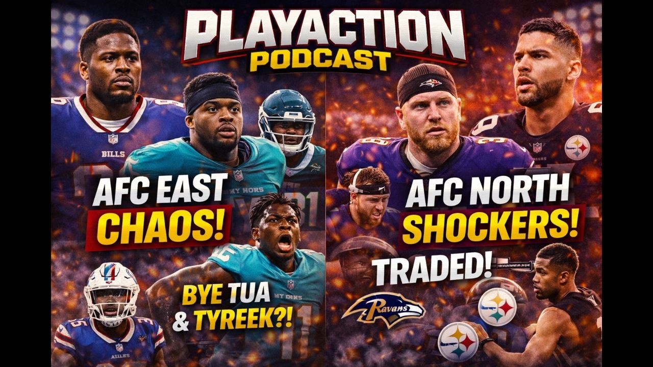 AFC East & AFC North Chaos! Dolphins Cut Tua & Tyreek, Ravens Trade for Maxx Crosby | Playaction Pod