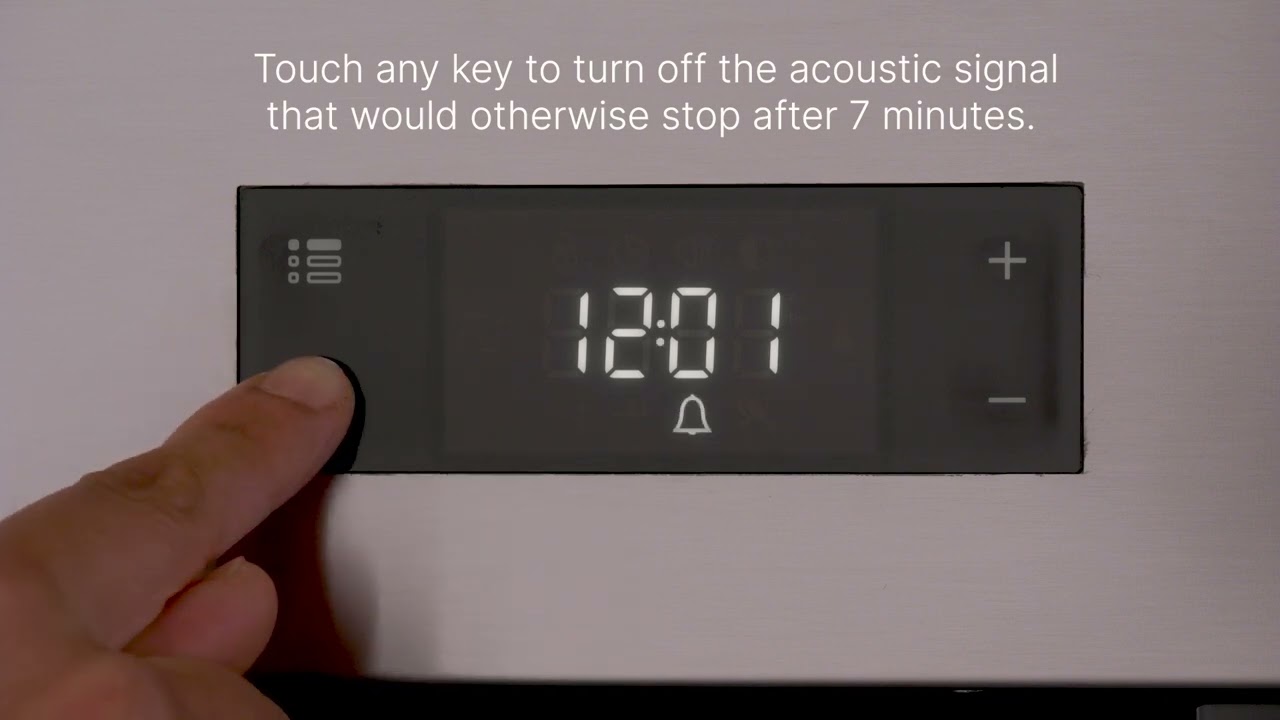 Tutorial | How to use the timer - Touch control panel of Electric Ovens
