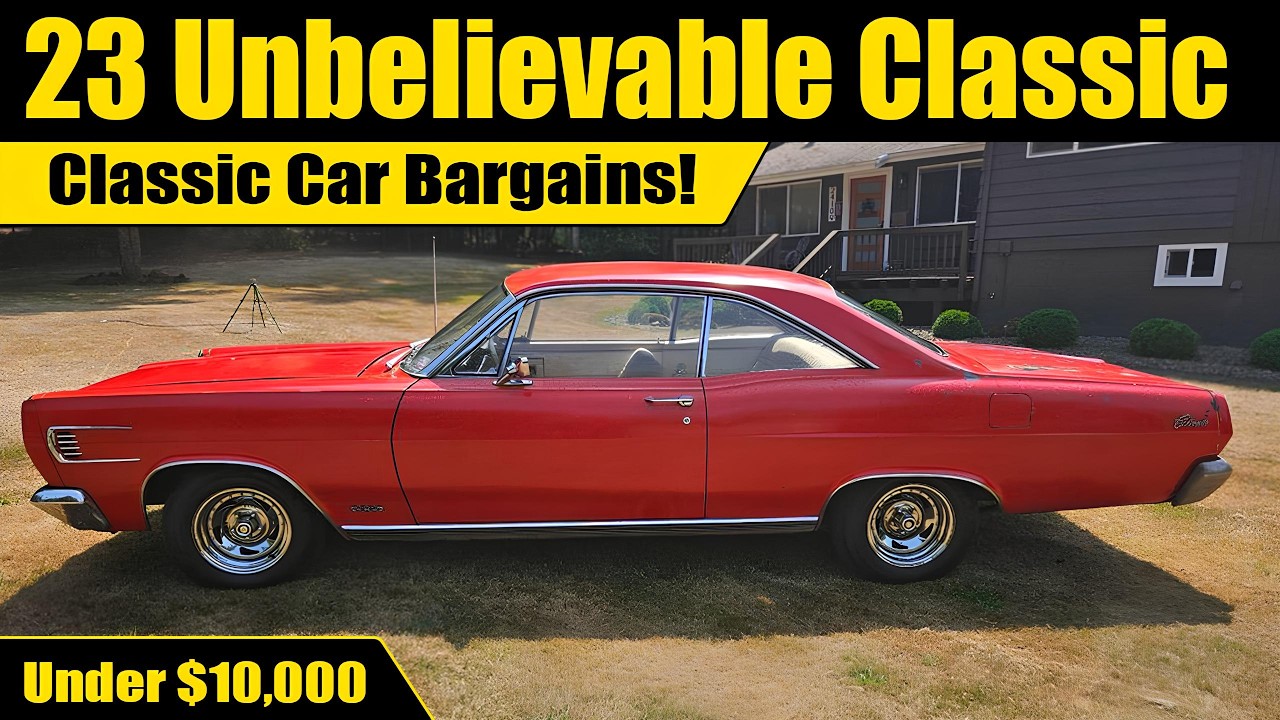 TOP 23 Unbelievable Classic Car Bargains Ready to Drive & Project!