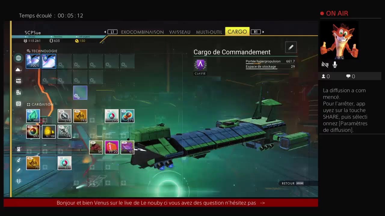 Live no man's Sky  (PS4) On discute