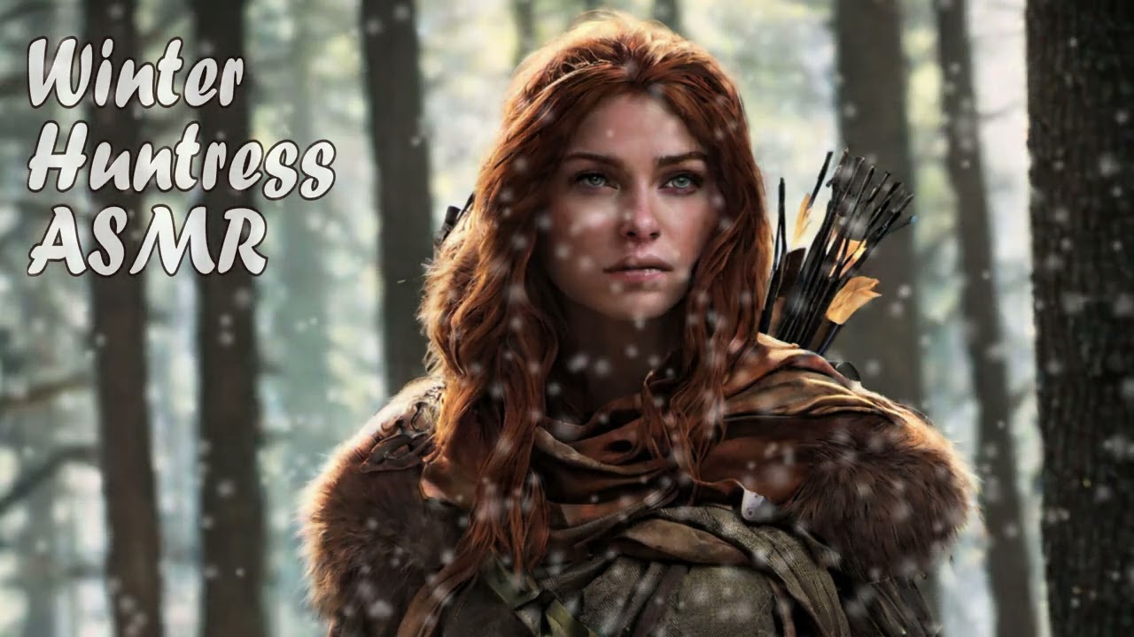 Winter Huntress ASMR (softpoken & snow sounds)