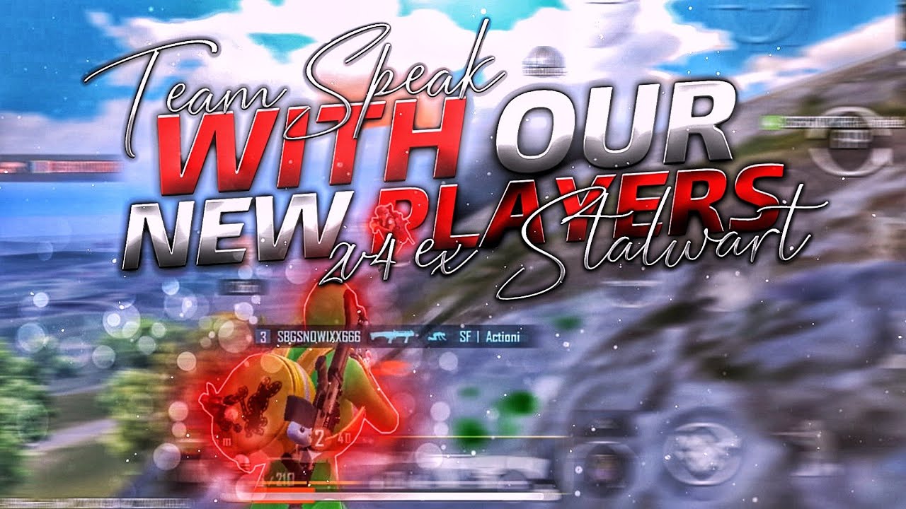 TEAMSPEAK WITH OUR NEW PLAYERS 😈 2v4 SKY FORCE PUBG MOBILE