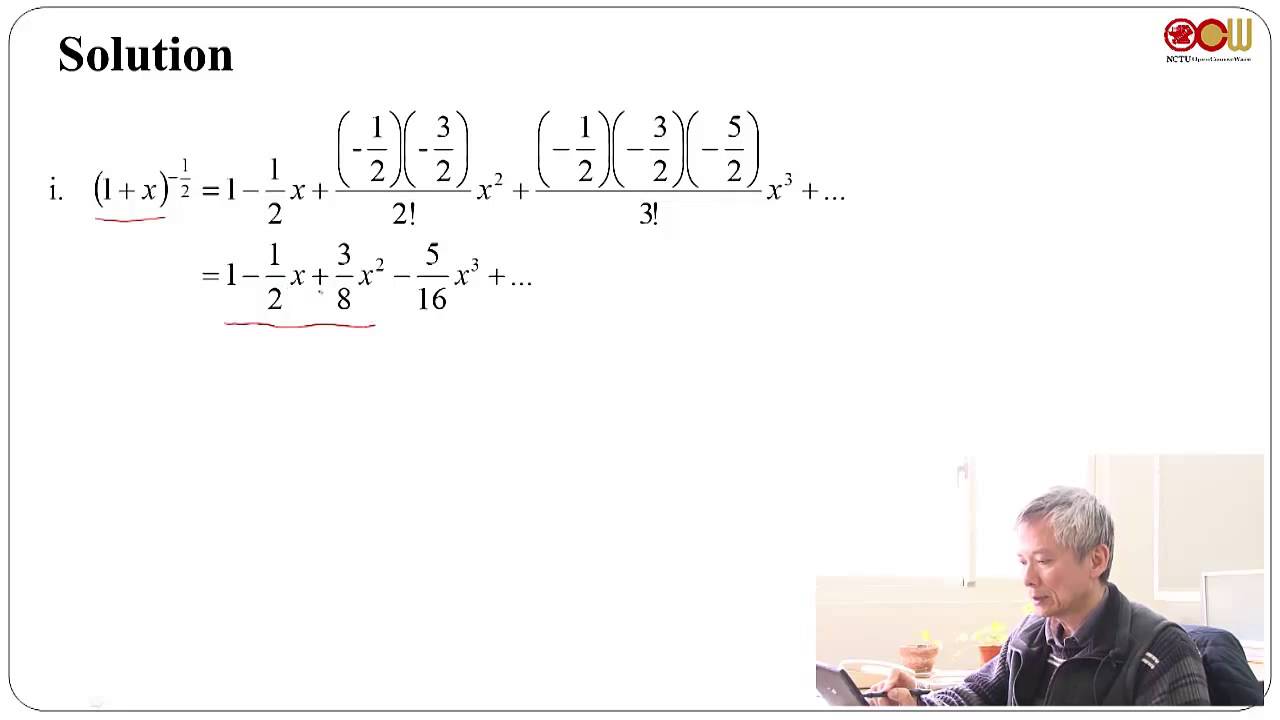 Lec12 微積分(二)-103學年度 11.11 Applications of Taylor Polynomials