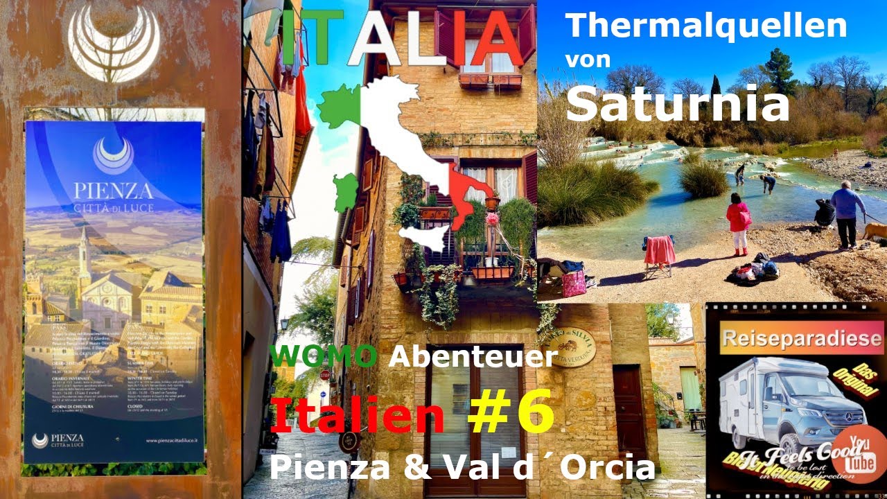 WOMO 🚐Abenteuer Italien Toscana🇮🇹2024 Welterbe Pienza & Val d´Orcia, Gladiator Drehorte, Saturnia