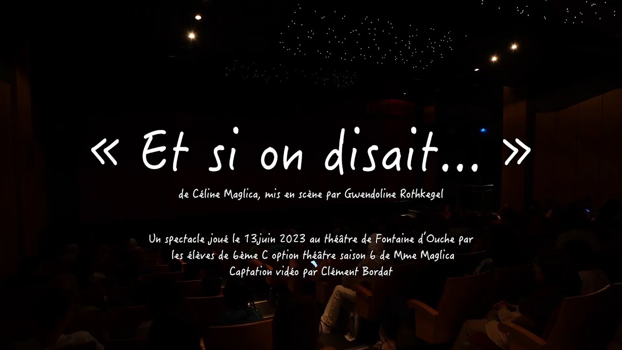Et si on disait ...