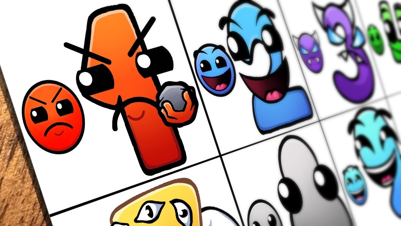Drawing All FIRE IN THE HOLE But Everyone Is NUMBER LORE (1-21) / How to color GEOMETRY DASH