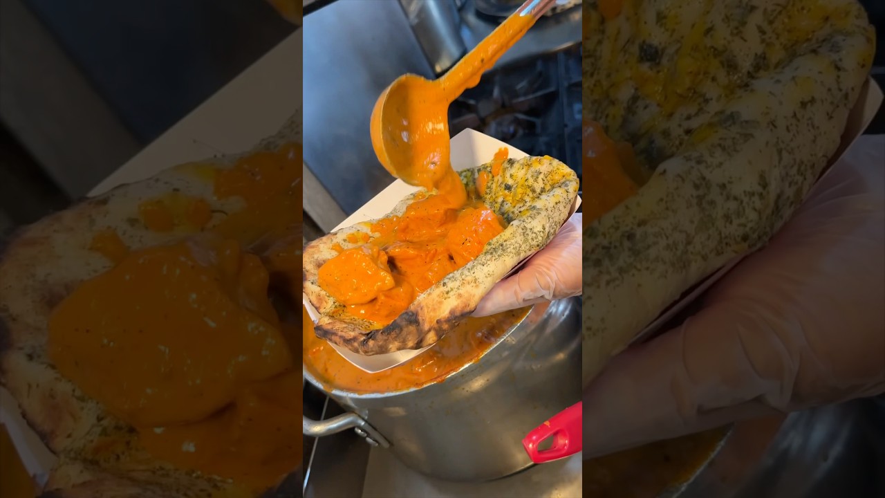 The CHEESE-STUFFED NAAN TACO at TACO MAHAL NYC will always be on our DEVOUR-list. 🫓🌮 #DEVOURPOWER