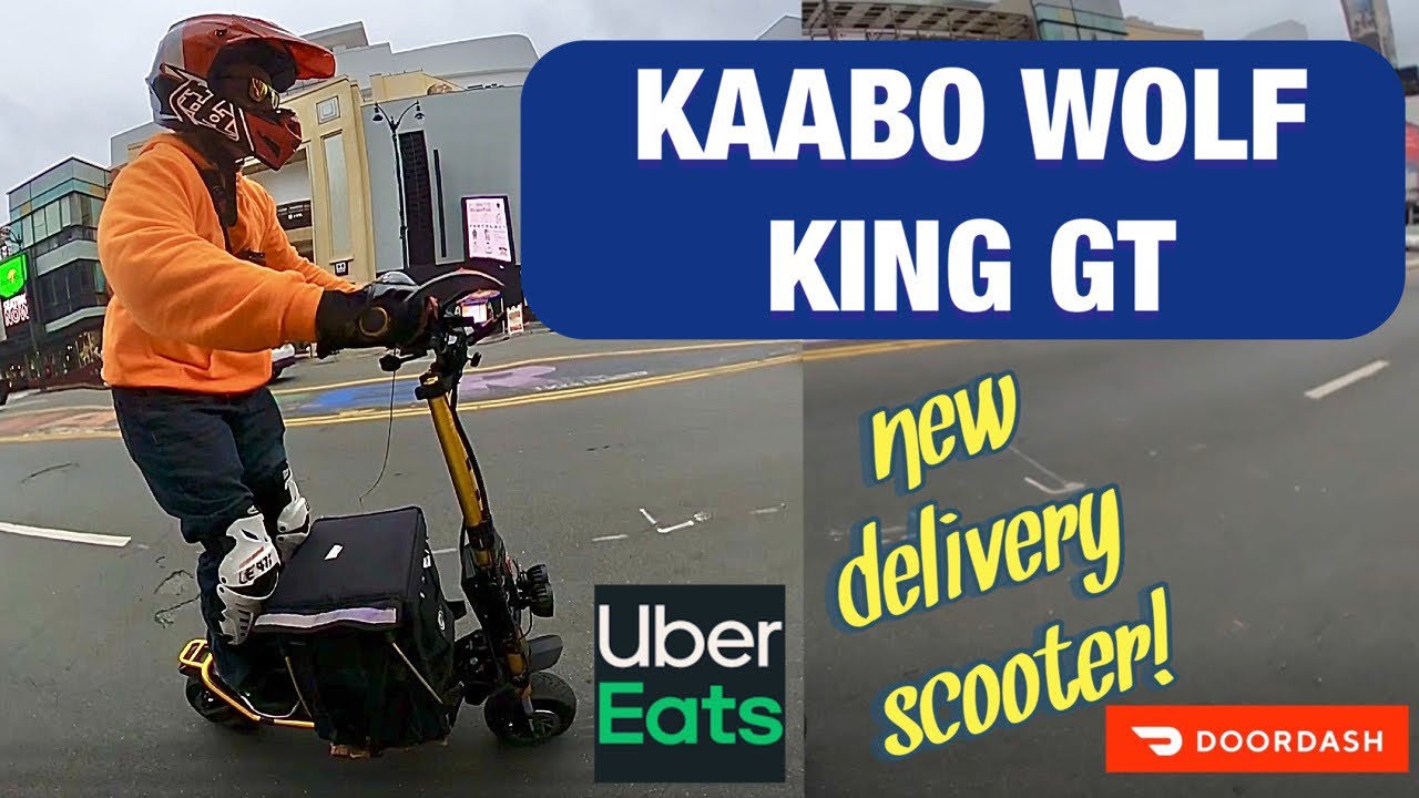 KAABO WOLF KING GT IS AWESOME! | 60 mph electric scooter | DOORDASH & UBEREATS in Hollywood