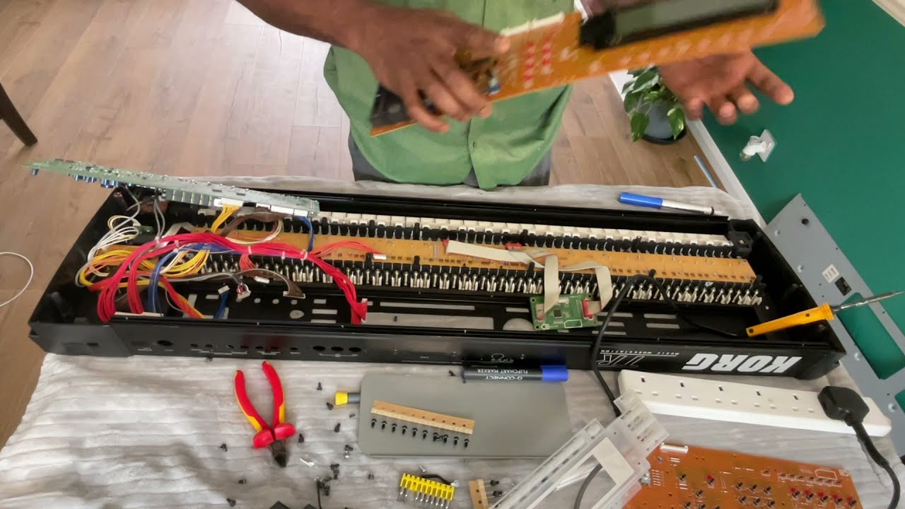 Korg TR Buttons and Parts replacing full video