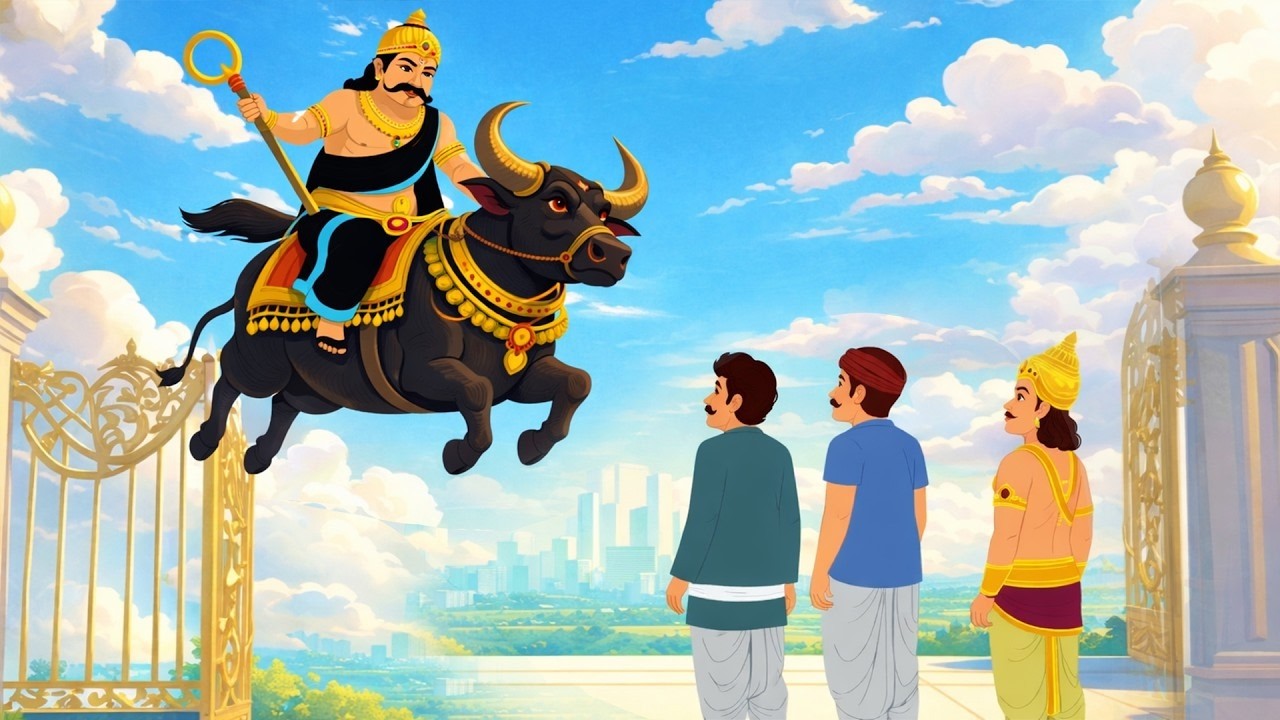 रहस्यमय द्वार और यमराज का दंड | Hindi Story | Hindi Kahaniya | Moral Stories | cartoon story