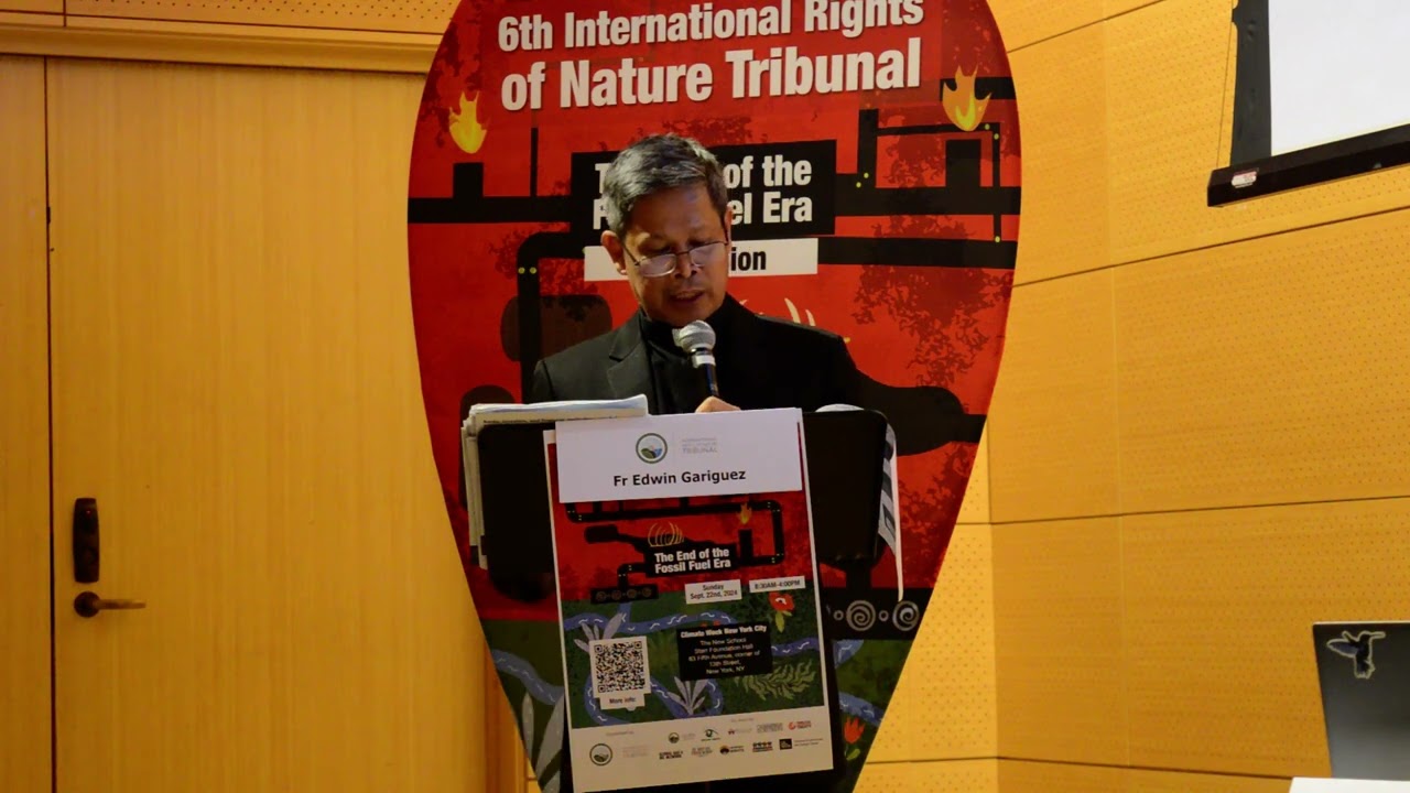 Edwin Gariguez - Verde Island oil spill in the Philippines - 6th Rights of Nature Tribunal