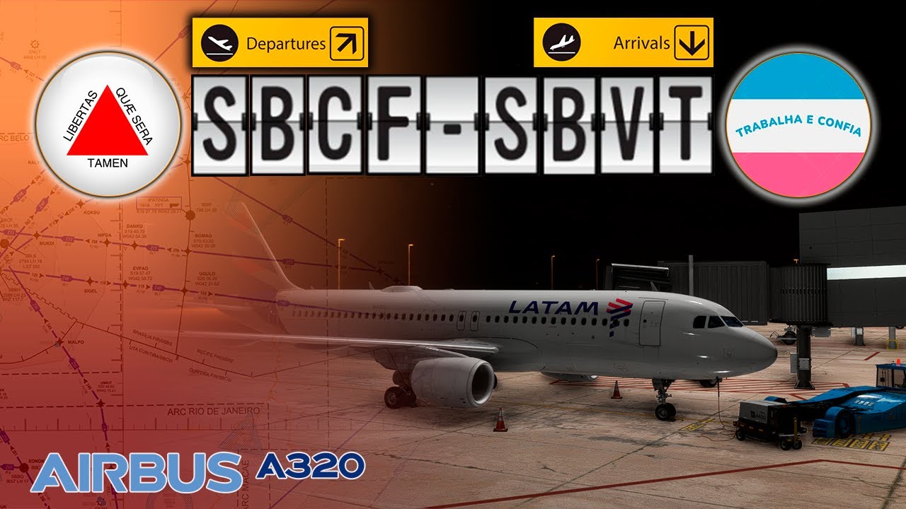 SBCF (CNF) - SBVT (VIX) | AIRBUS A320 LATAM (TAM1320) #msfs2020 #flightsimulator