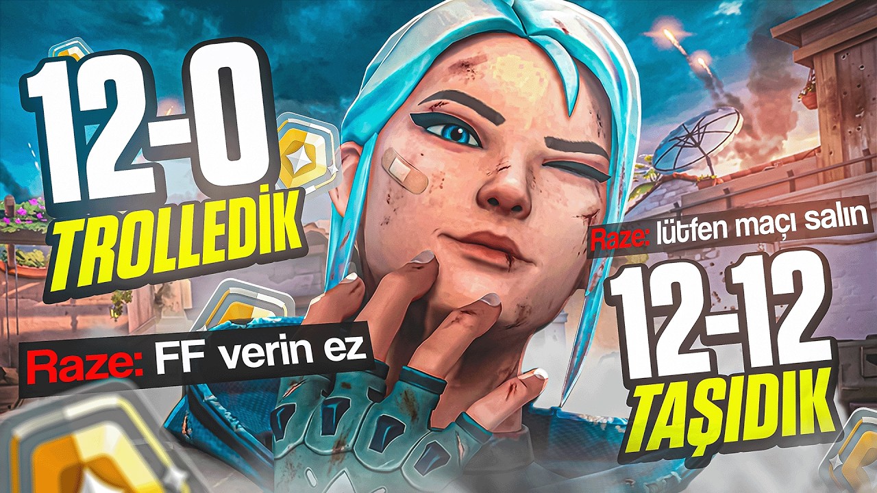 GOLD ELO'da 12 ROUND boyunca TROLLEDİK, sonradan maçı ÇEVİRDİK! | Valorant