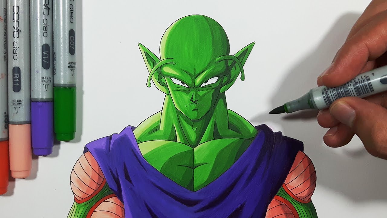 How To Draw Piccolo - Step By Step Tutorial!