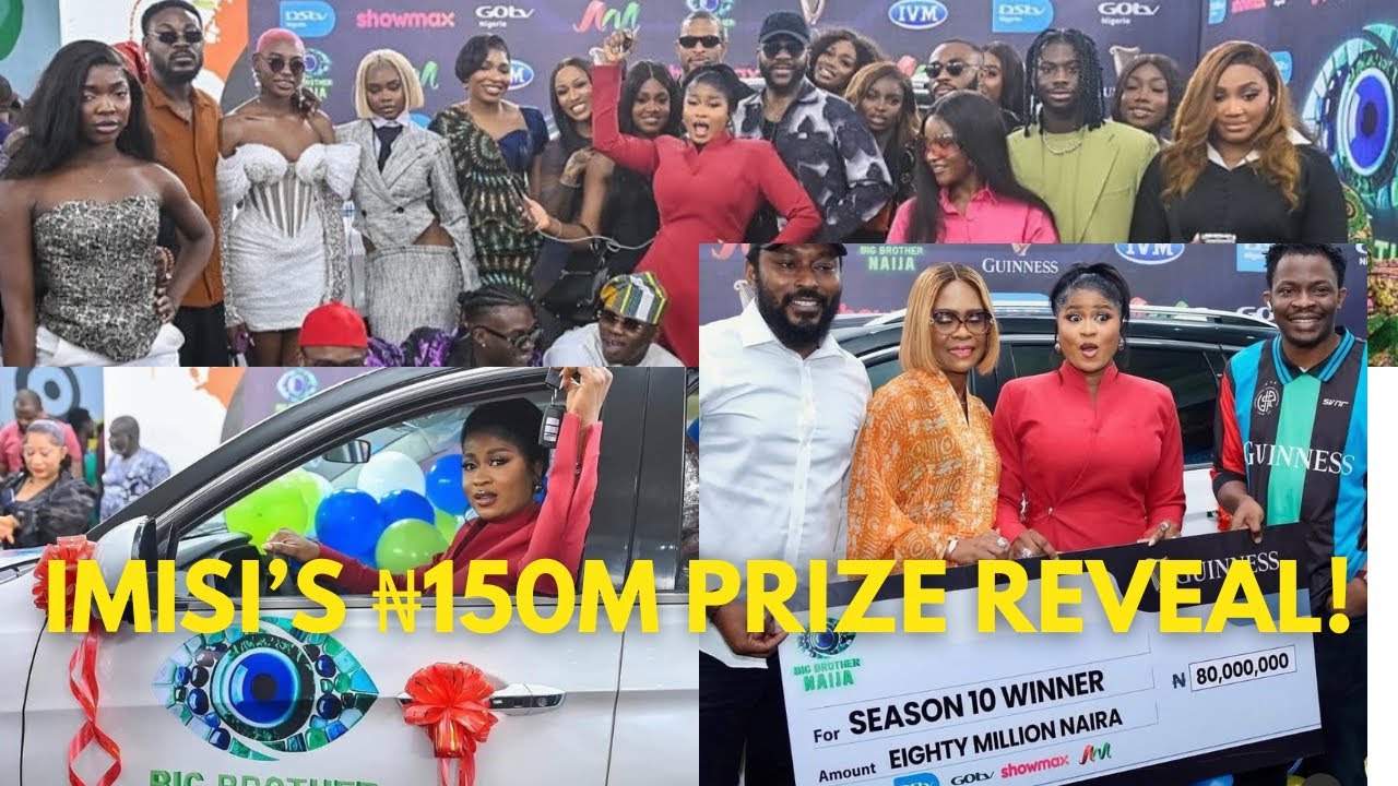 IMISI PRESENTED WITH HER ₦150M BBNAIJA SEASON 10 PRIZE | HOUSEMATES TURN UP IN STYLE!