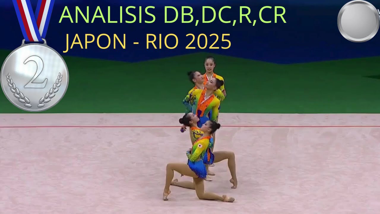 Gimnasia Japon 🥇 5 Cintas - All Around Final (27.200) 2025 Rio #gimnasiar&iacute;tmica #youtube