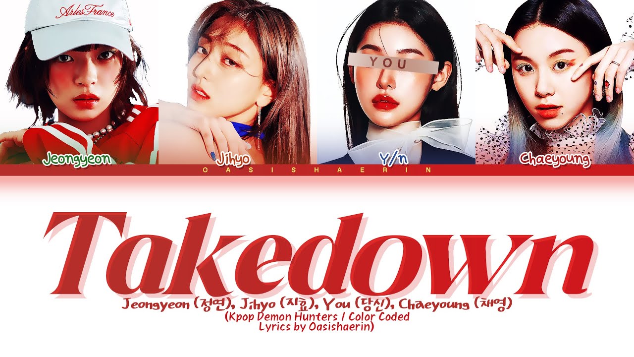 [Karaoke ver] [KDH] TWICE (Jeongyeon, Jihyo, Chaeyoung, You) - Takedown | 4 members (You as member)