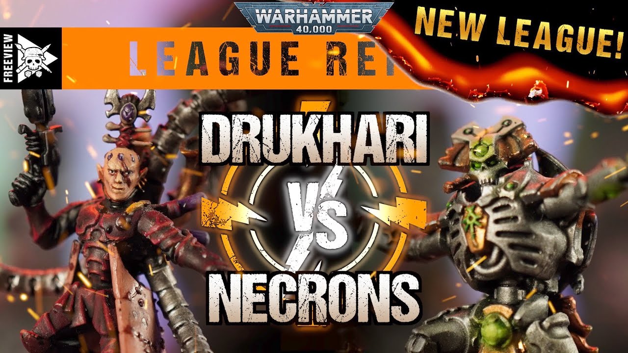 *NEW LEAGUE* Drukhari vs Necrons 2000pts | Warhammer 40,000 League Report