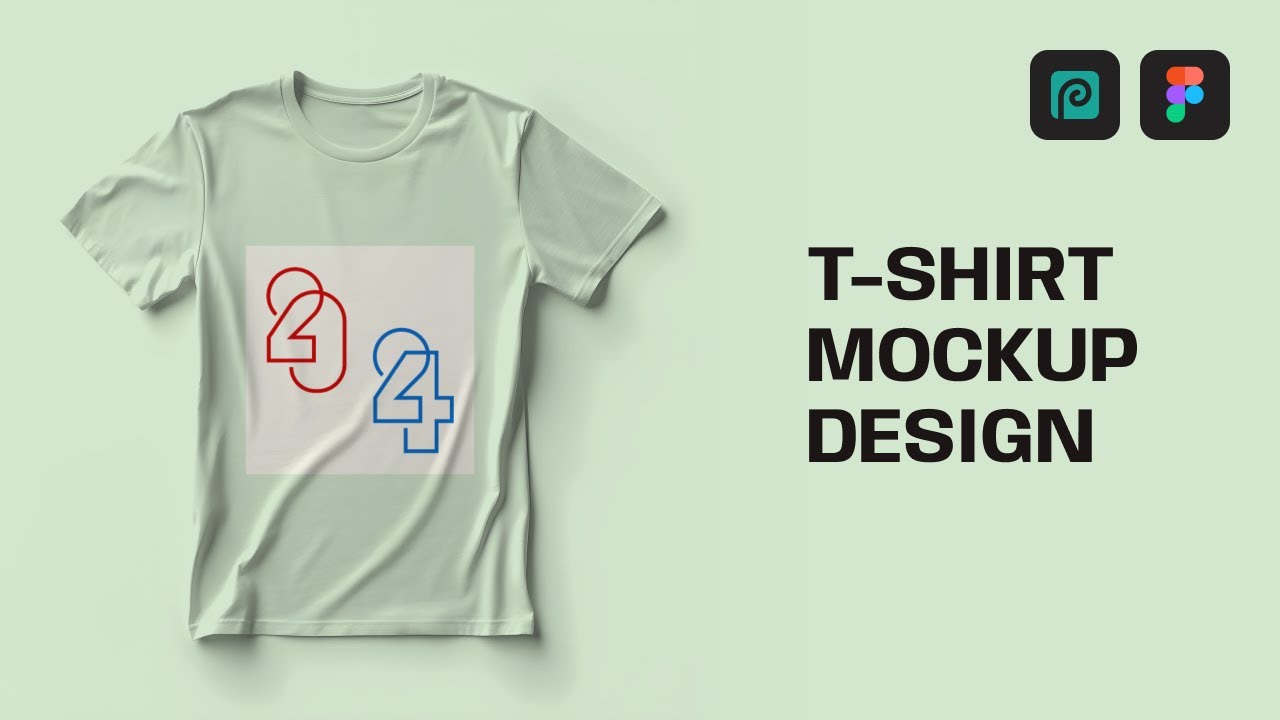 T-Shirt Mockup Design || Figma Photopea Tutorial