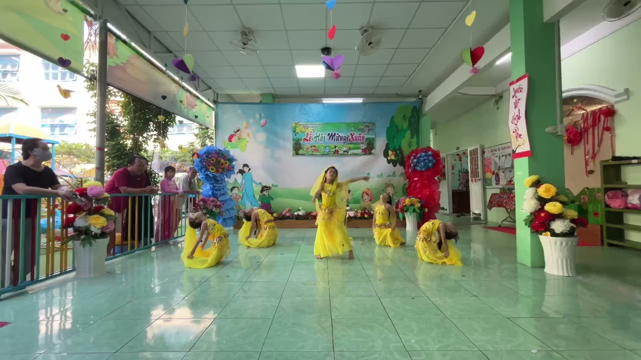 Múa Ấn Độ - trường Mầm non Họa Mi TP. Trà Vinh