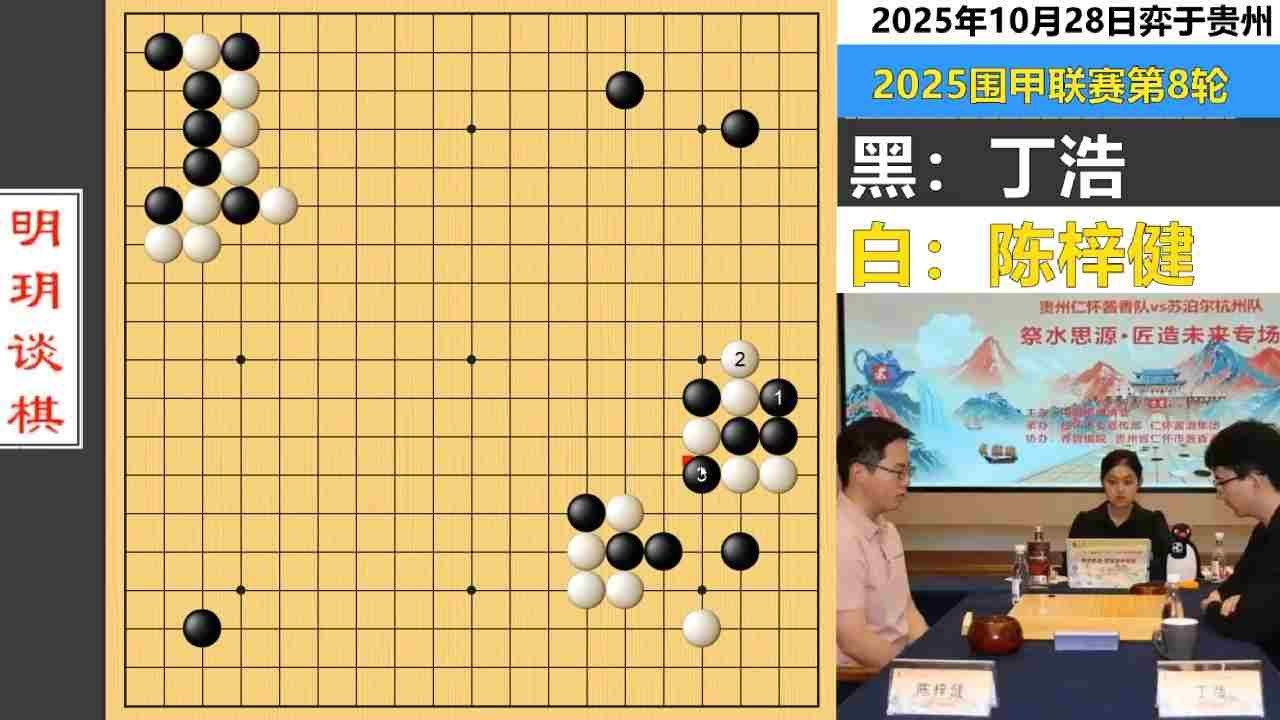 围甲超级杀局：八龙对攻三龙阵亡！丁浩天崩开局逆天翻盘陈梓健！ #围棋
