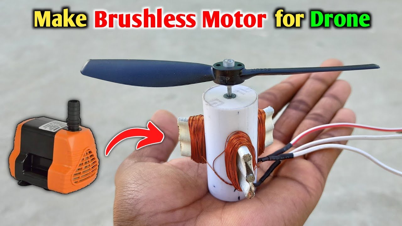 कूलर के खराब Water Pump से बनाएं उड़ने वाला Brushless motor | How to make Brushless motor at home