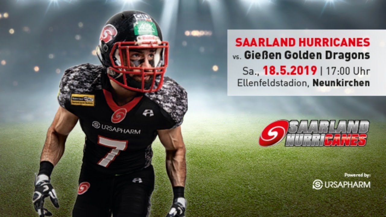 Saarland Hurricanes vs. Gießen Golden Dragons GFL2 / 2019