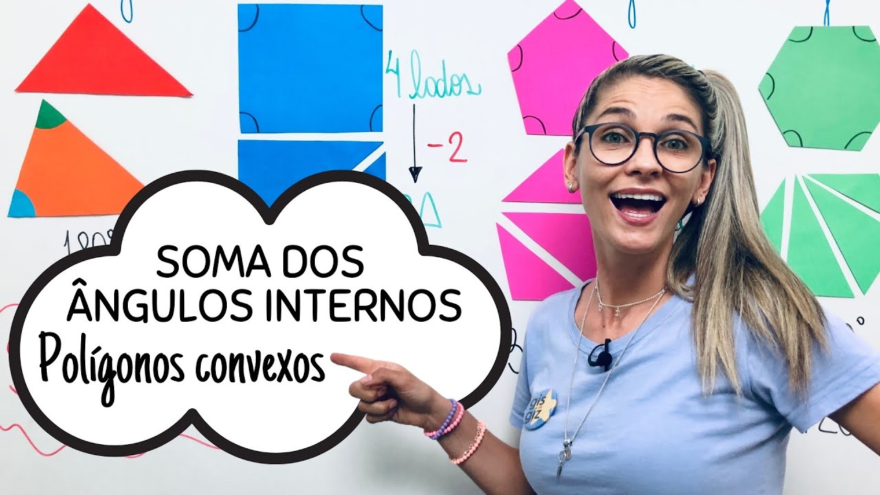 ÂNGULOS NO POLÍGONOS | SOMA DOS ÂNGULOS INTERNOS DE UM POLÍGONO CONVEXO | #06
