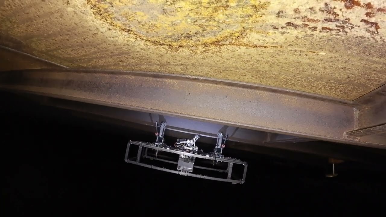 Tank rafter thickness measurements with Terra UT Drone