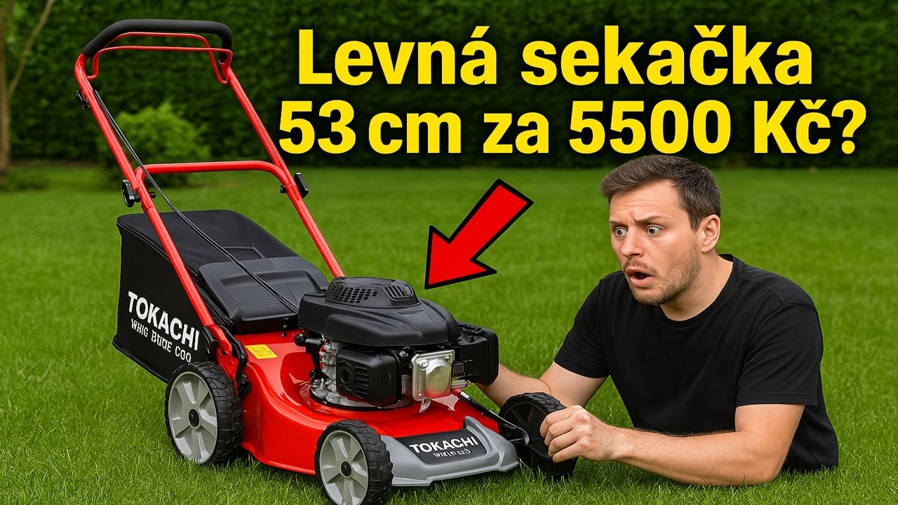 Levná benzínová sekačka za 5500 Kč – TOKACHI WIDE BLADE 530 | Rozbalení, montáž a test